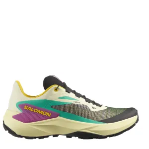 Salomon Men's Genesis Running Shoes in Transparent Yellow/Black/Willowherb AW25 Suitable for all running environments