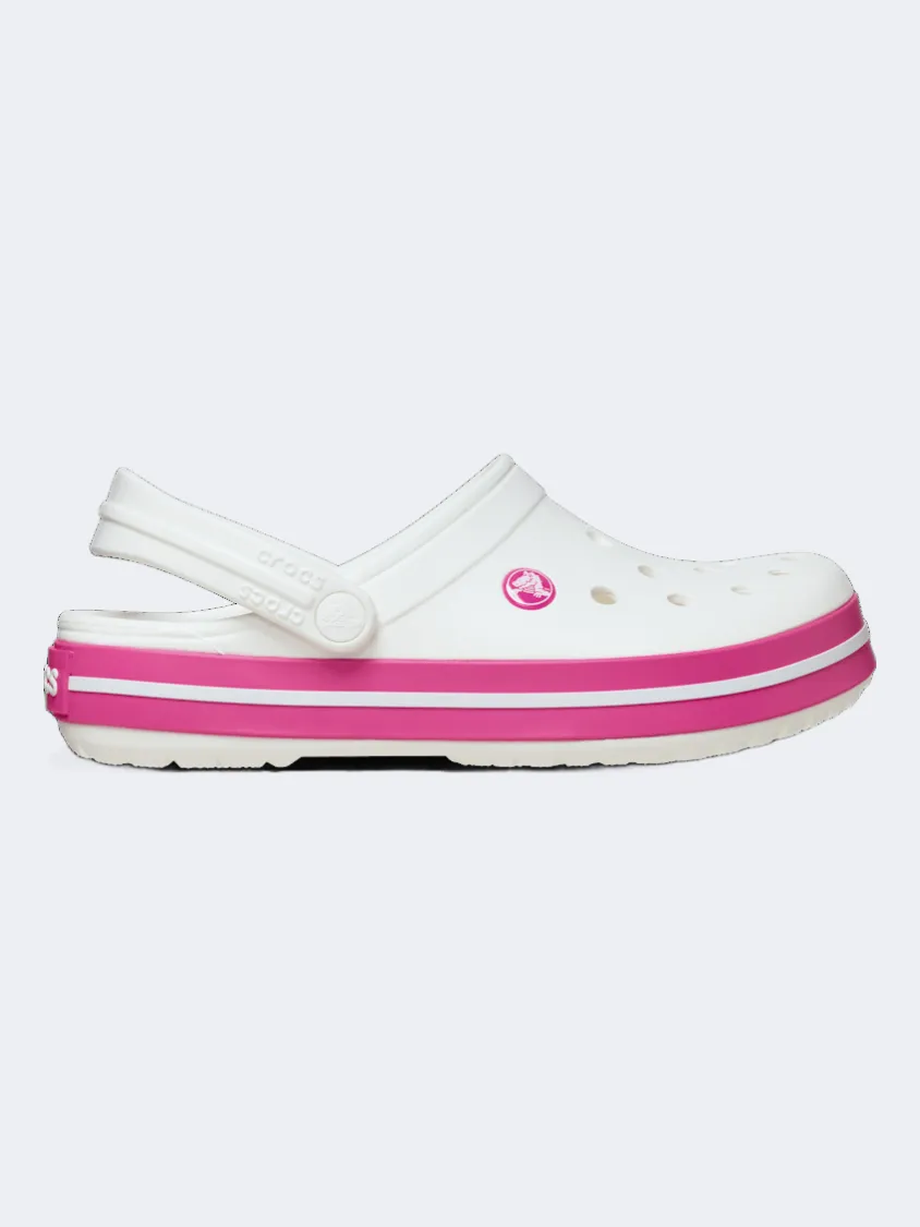 Strap Mode Ventilated Crocs Crocband T Kids Lifestyle Clog White/Pink Crush
