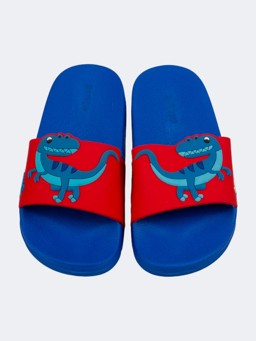 Planet Mood Dad Pick Oil And Gaz Casual Beach Kids Slide Royal Blue