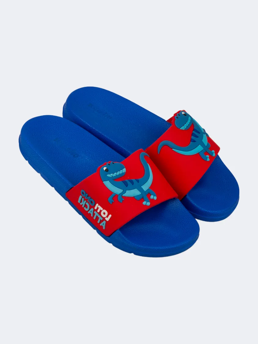 Oil And Gaz Casual Beach Kids Slide Royal Blue Quick Life