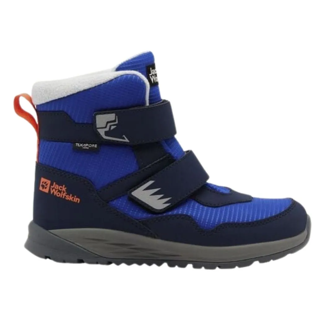 Red Glow jack wolfskin Polar Bear-B Texapore Mid VC Kids Winter Shoes