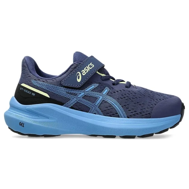 ASICS GT-1000 13 PS Kids Running Shoes running in a suburban area shoes