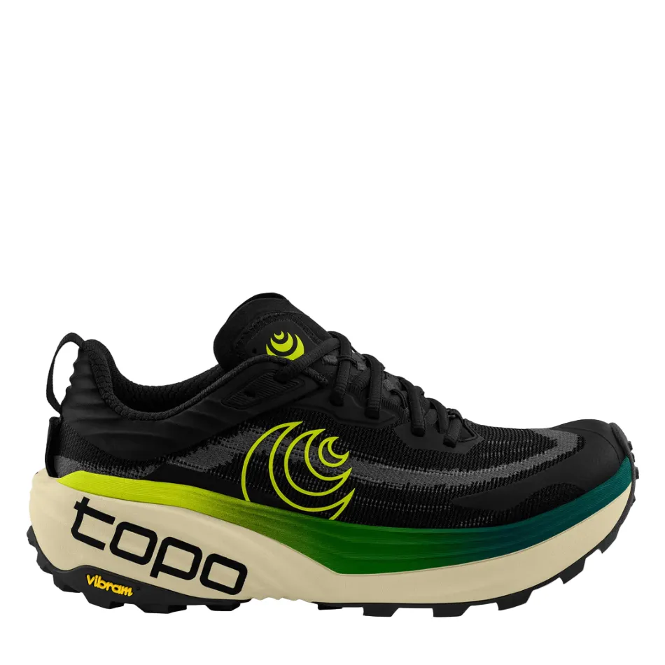 Topo Men's Vista Running Shoes in Black/Lime AW25 night - running