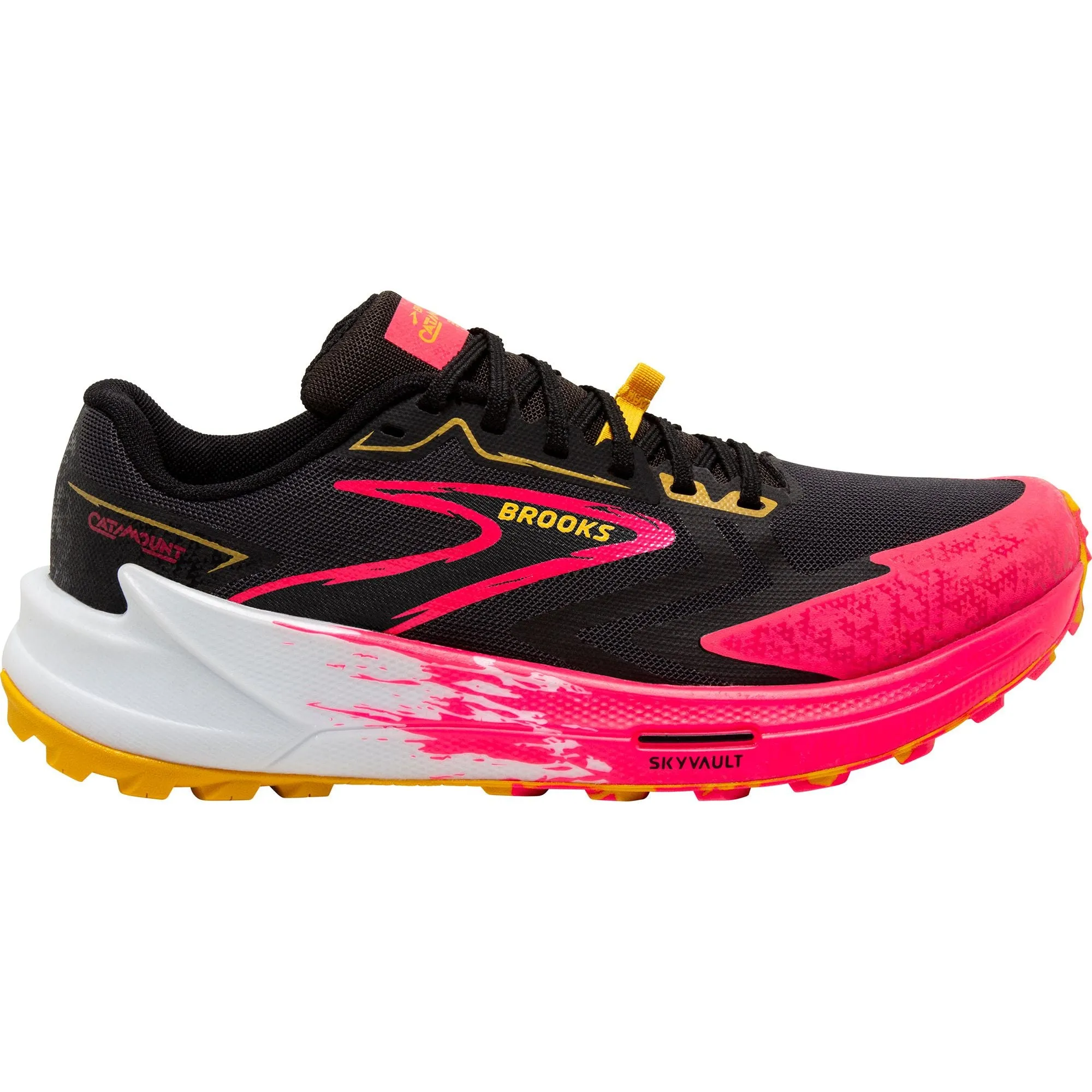 Work Ready waterproof Brooks Catamount 3 Womens Trail Running Shoes - Black