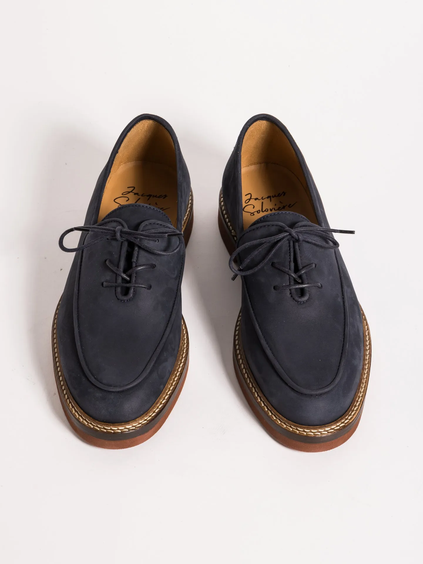 LUCO NAVY NUBUCK Gentle Comfort Fit High End