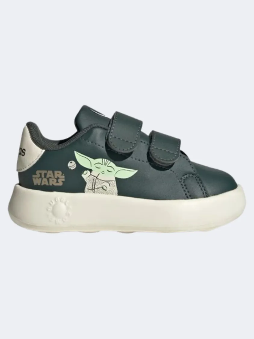 Office Cool Adidas X Stars Wars Advantage Mandalori Infant Boys Sportswear Shoes Legend Ivy/Off White