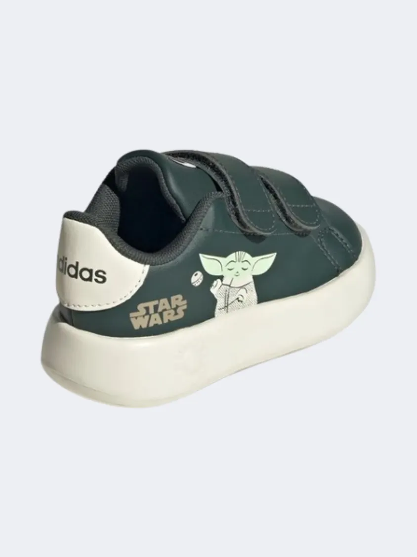 Daily Chill Adidas X Stars Wars Advantage Mandalori Infant Boys Sportswear Shoes Legend Ivy/Off White