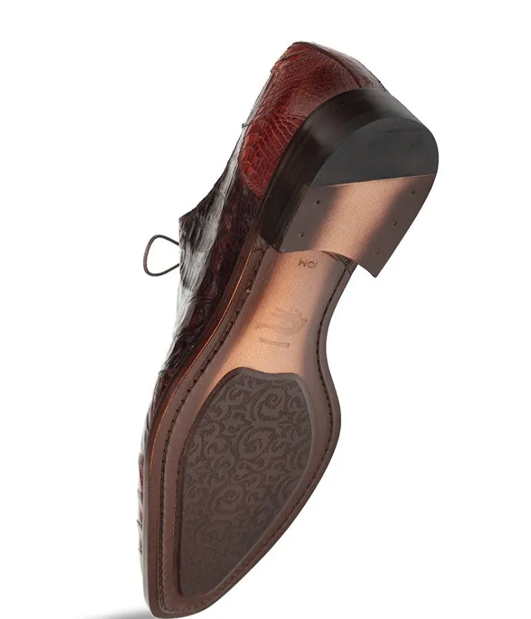Style: "Pueblo" Crocodile Oxford Sport/Chocolate Deep Shade Foot Glow