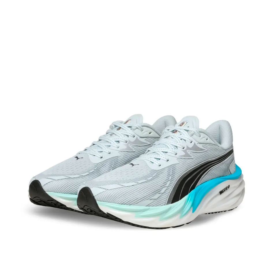 lightweight - material shoes PUMA Men's Velocity NITRO 4 Running Shoes in Sea Glass/Speed Blue AW25