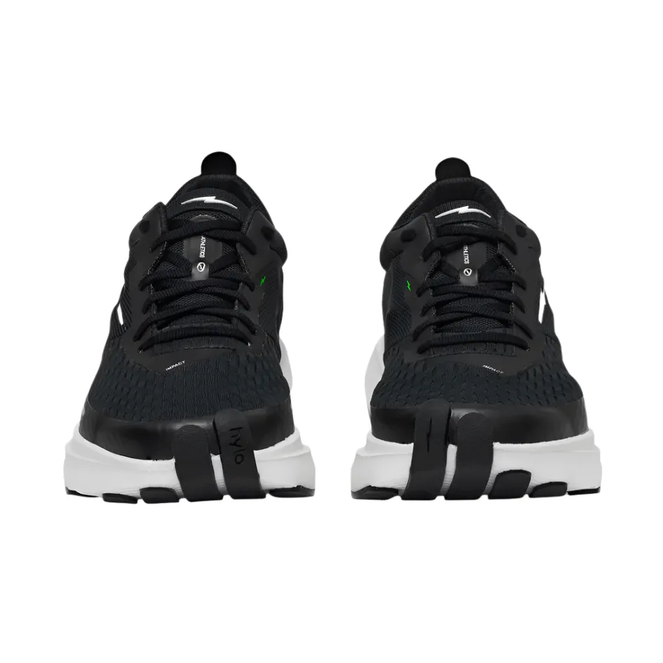 Mesh Lining Hylo Unisex Impact Running Shoes in Black/White