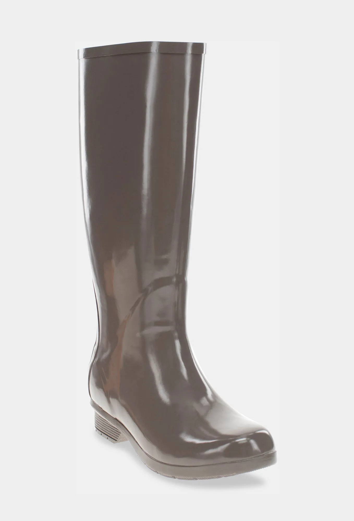 GLOSS TALL RAIN BOOT - DARK TAUPE Winter Walk Shock Absorbing