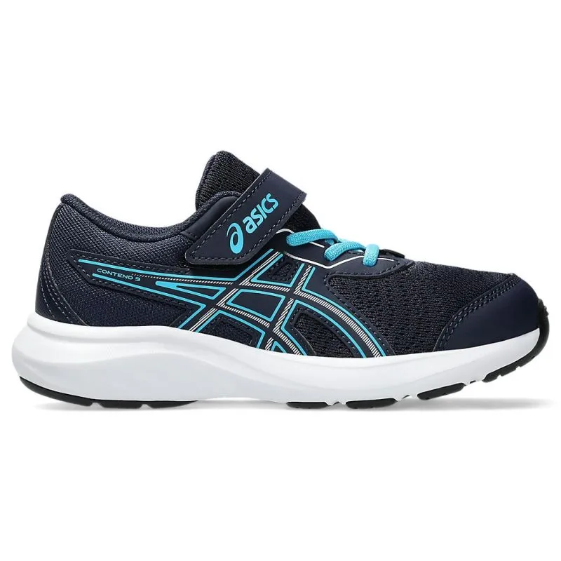 running with a whistle Shock - absorbing feature ASICS Contend 9 PS Kids Running Shoes