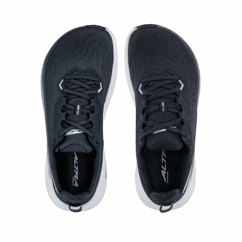 Altra Women's FWD Via Running Shoes in Black/White SS25 high - arched running shoes dust - resistant shoes