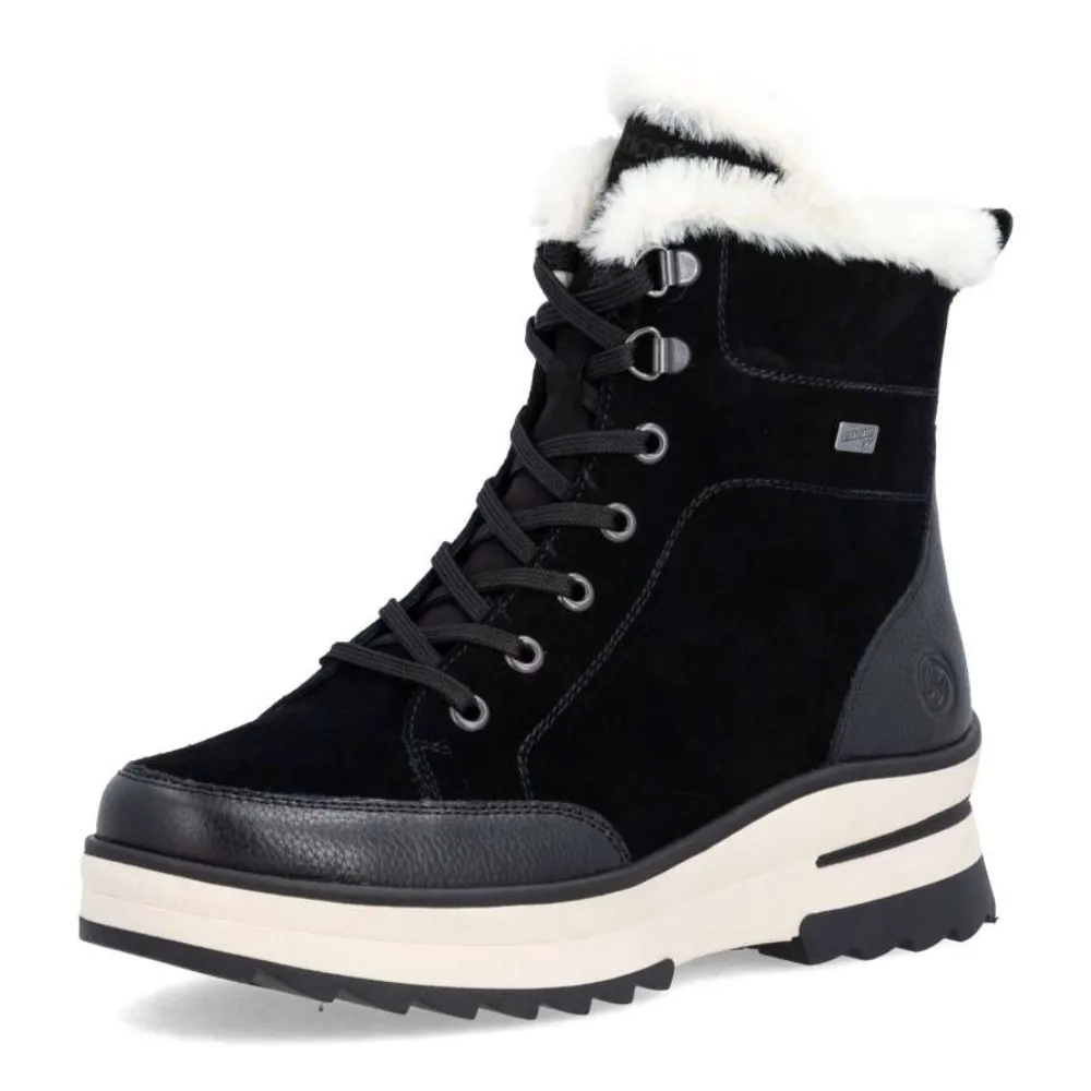 Slip Resistant Remonte Lelisha 76 Black Boot (Women's)