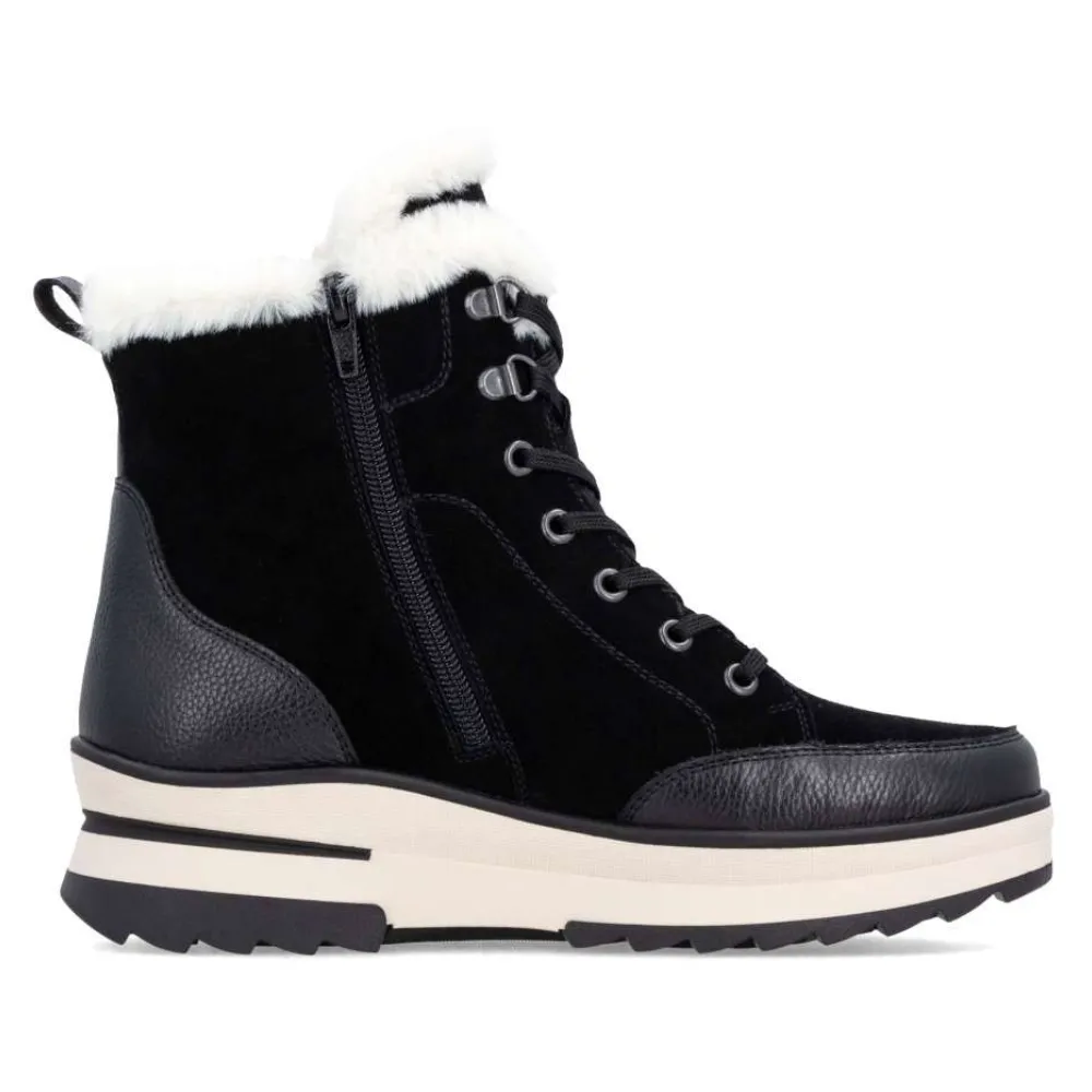Remonte Lelisha 76 Black Boot (Women's) Winter Chic
