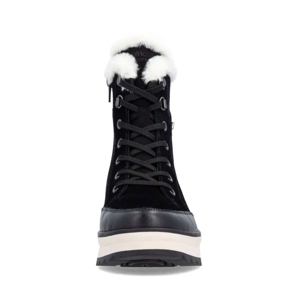 Moisture wicking Winter Activity Gear Remonte Lelisha 76 Black Boot (Women's)
