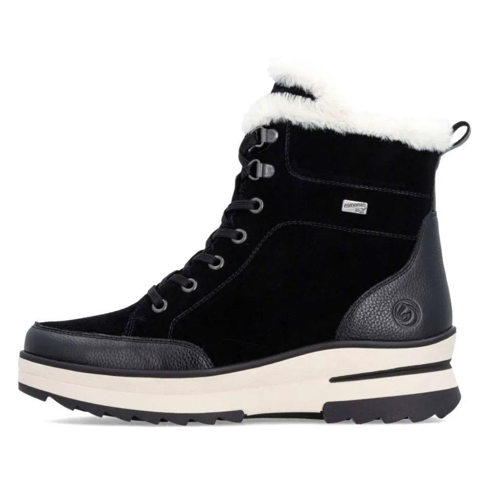 Winter Foot Path Cold-Weather Journey Remonte Lelisha 76 Black Boot (Women's)