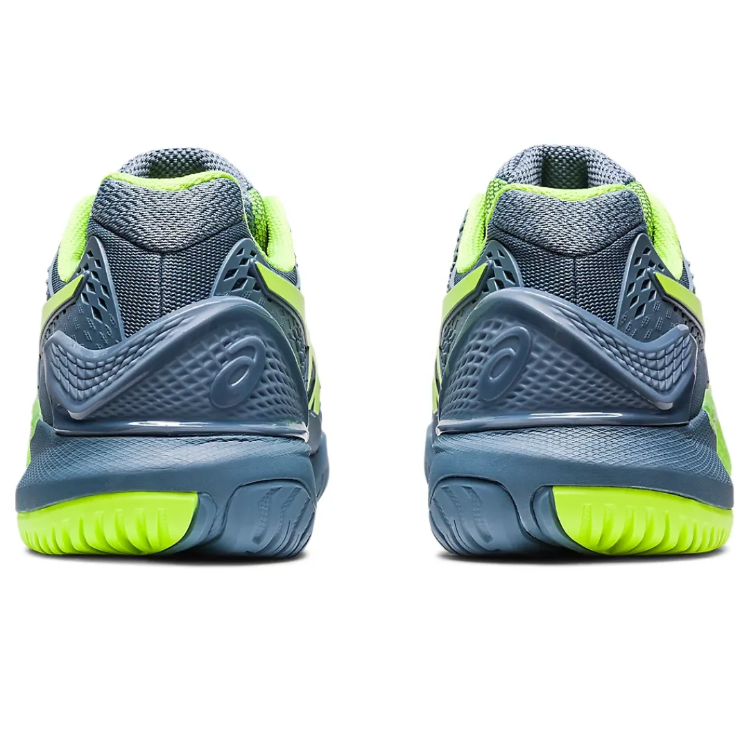 Asics Gel-Resolution 9 Tennis Shoes - Steel Blue/Hazard Green Comfort Step