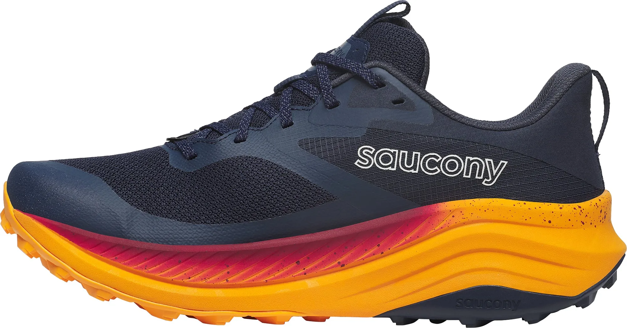 Saucony Xodus Ultra 3 Mens Trail Running Shoes - Navy Lightweight Design