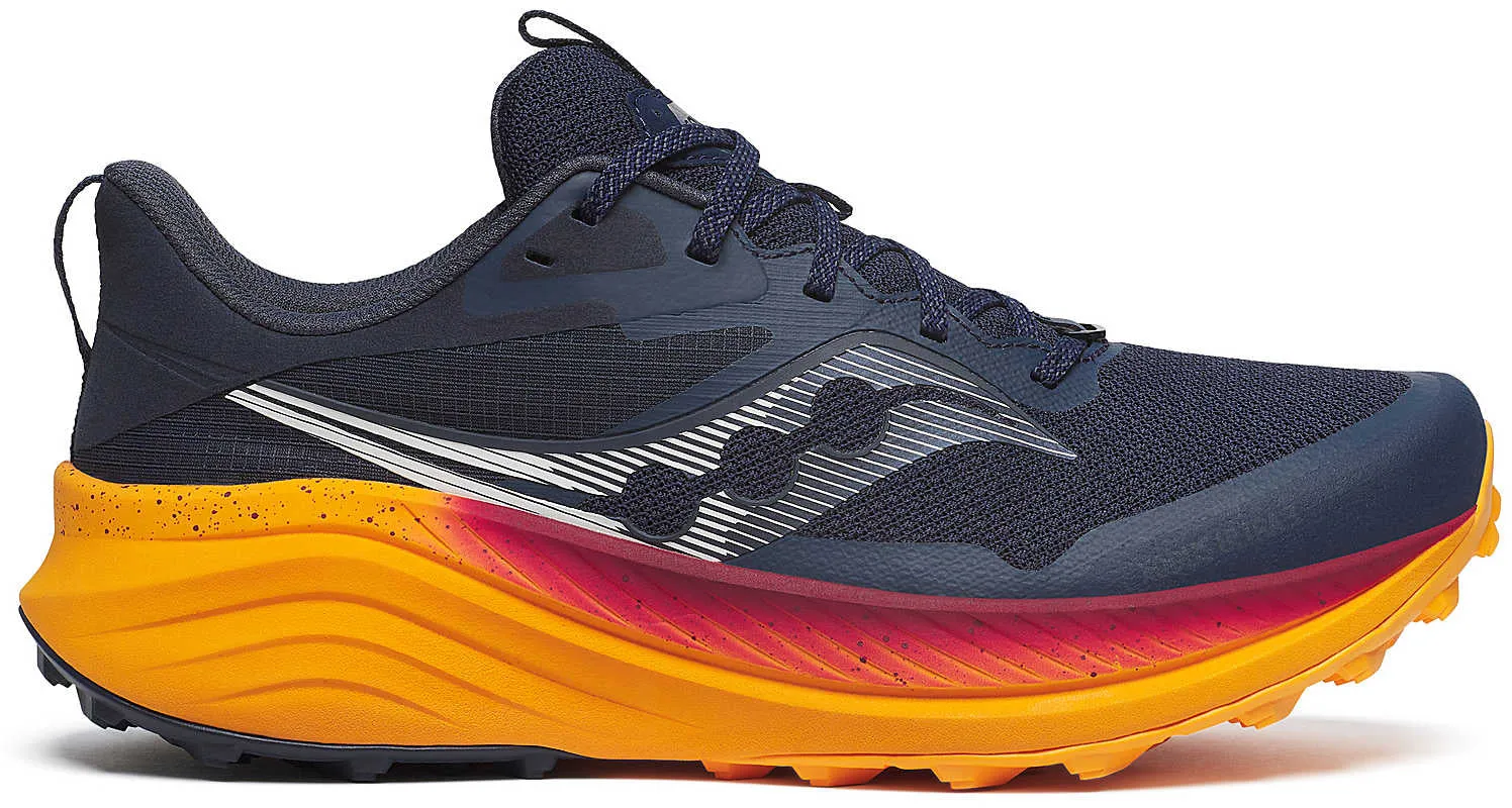Breath Space Saucony Xodus Ultra 3 Mens Trail Running Shoes - Navy