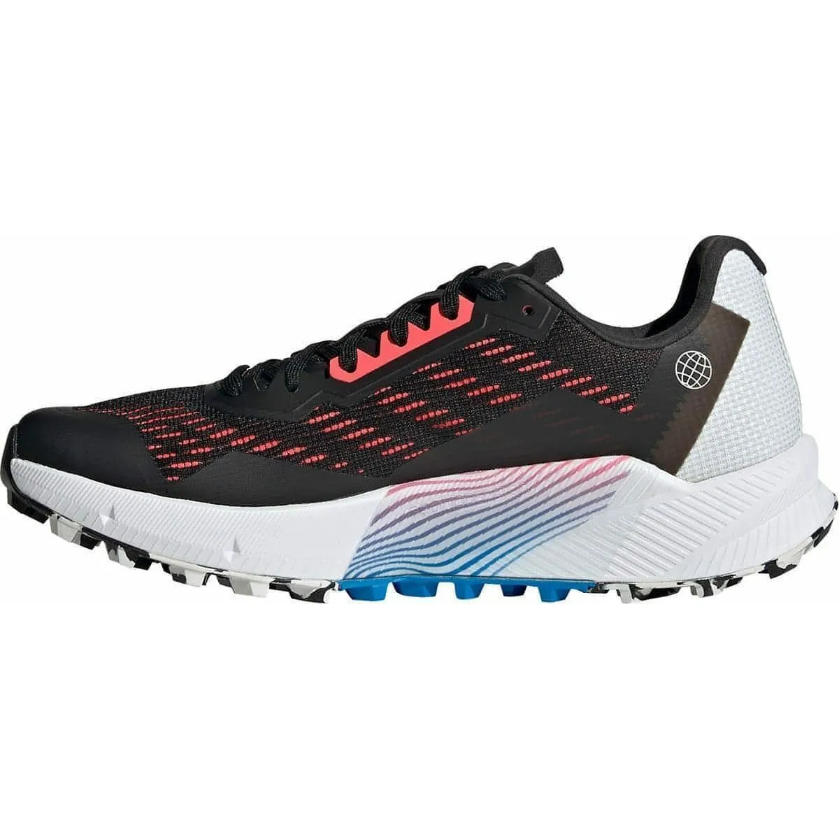 adidas Terrex Agravic Flow 2 Womens Trail Running Shoes - Black Foot Security Seamless Stitching