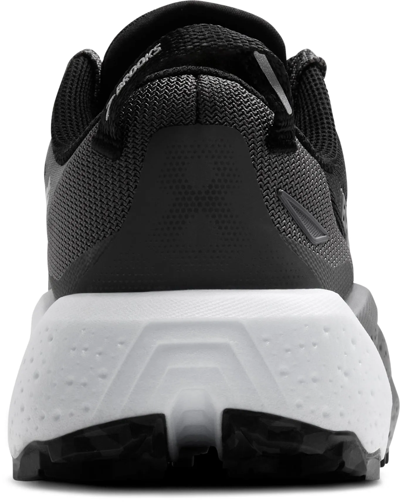 Interior fit hugs the foot with balanced pressure Performance Fit Brooks Caldera 8 Mens Trail Running Shoes - Black