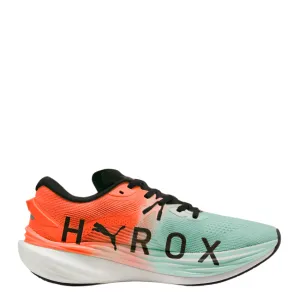 sustainable running wear gym - specific shoes PUMA Men's Deviate NITRO 3 Hyrox Running Shoes in Glowing Red/Mint Melt AW25
