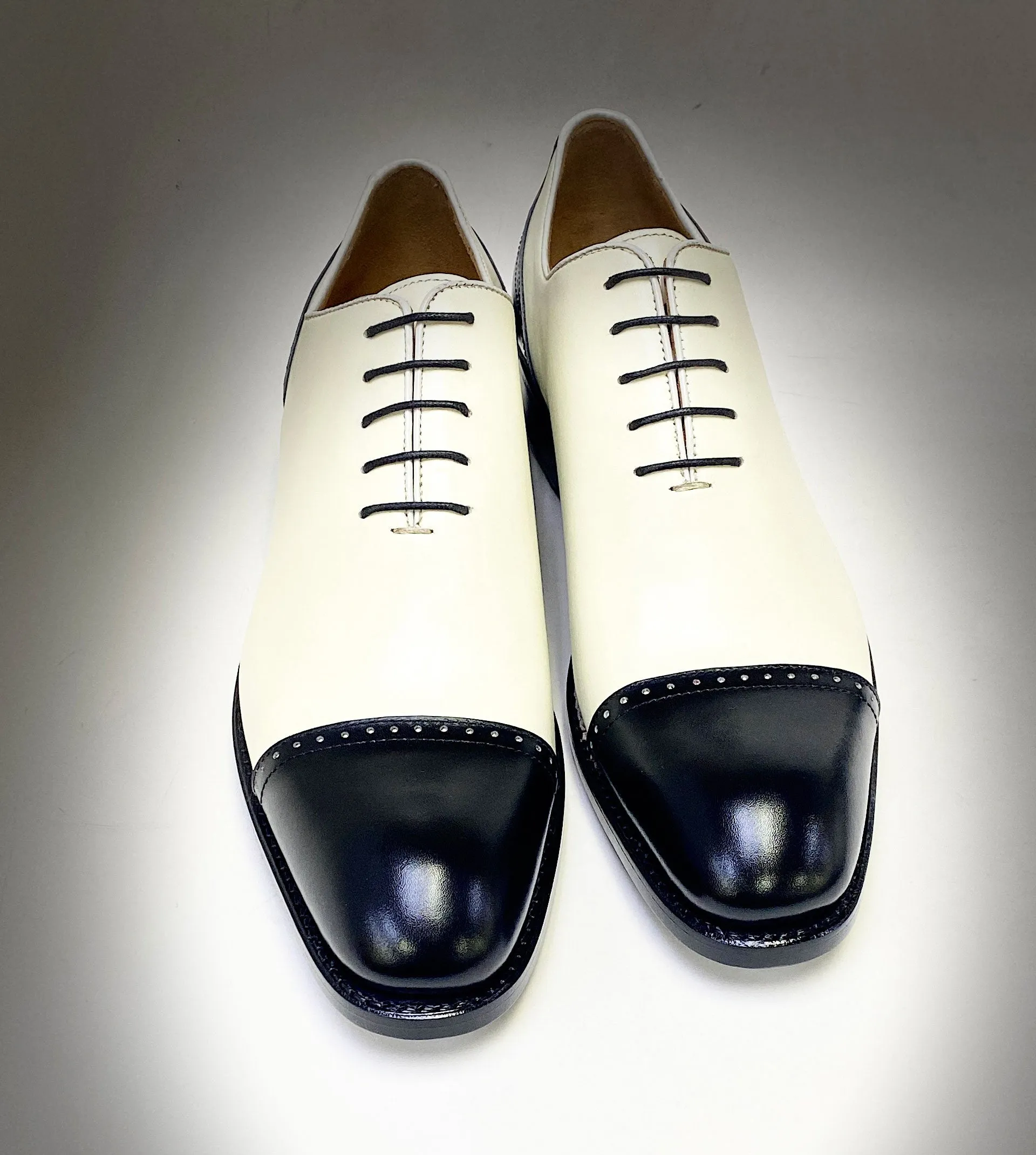 Color Play Cushioned heel Style: Anthony-Black/Bone