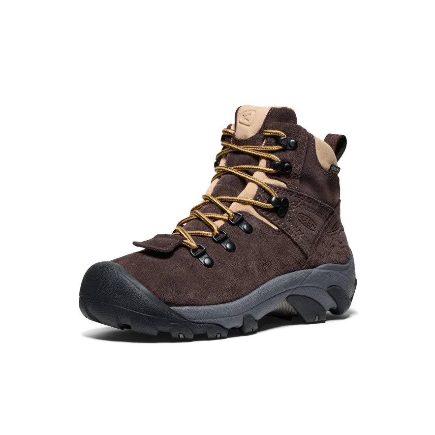 Women's Pyrenees Waterproof Hiking Boot x Mountain Research  |  Mountain Research Brown Outsole compound enhances energy feedback with use Comfort System