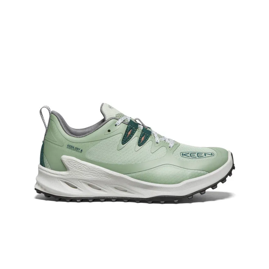 Women's Zionic Waterproof Hiking Shoe  |  Desert Sage/Ember Glow Slip Control Tight Closure