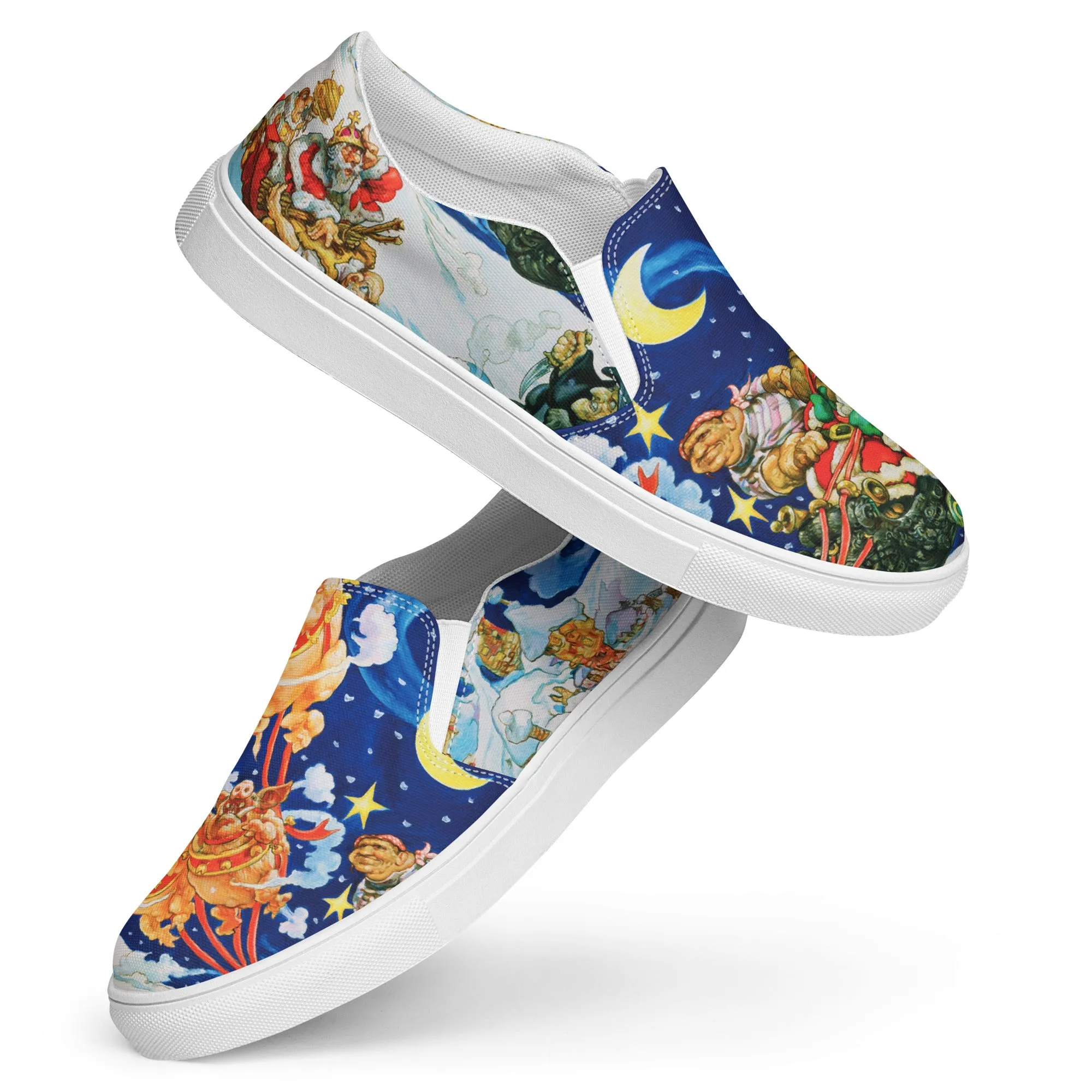 Men??s Hogfather Slip-on canvas shoes *US SIZES SHOWN! USE CHART! City Adventure Street Ready