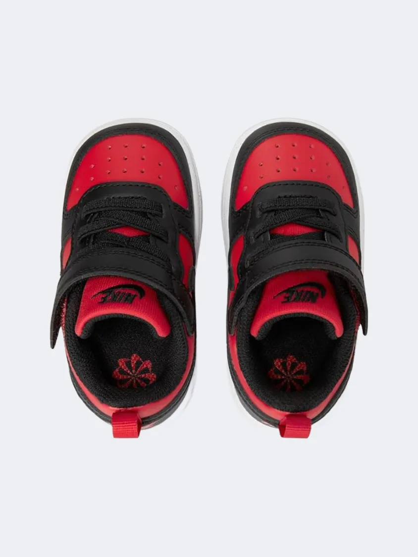 Nike Court Borough Low Recraft Infant Boys Lifestyle Shoes Red/Black Heat Mode