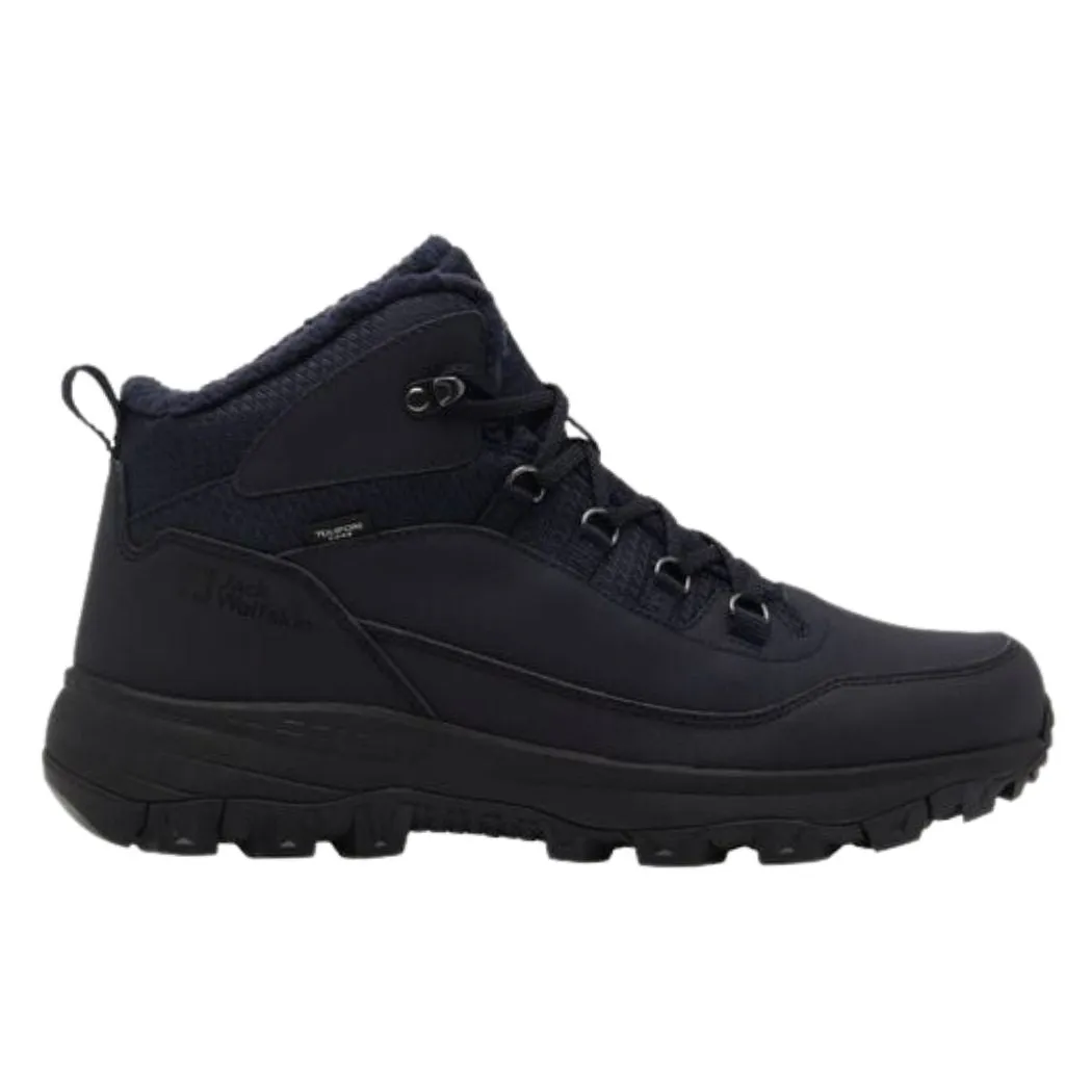 jack wolfskin Everquest Texapore Mid Men's Waterproof Winter Shoes Strong Stitching Shine Tone