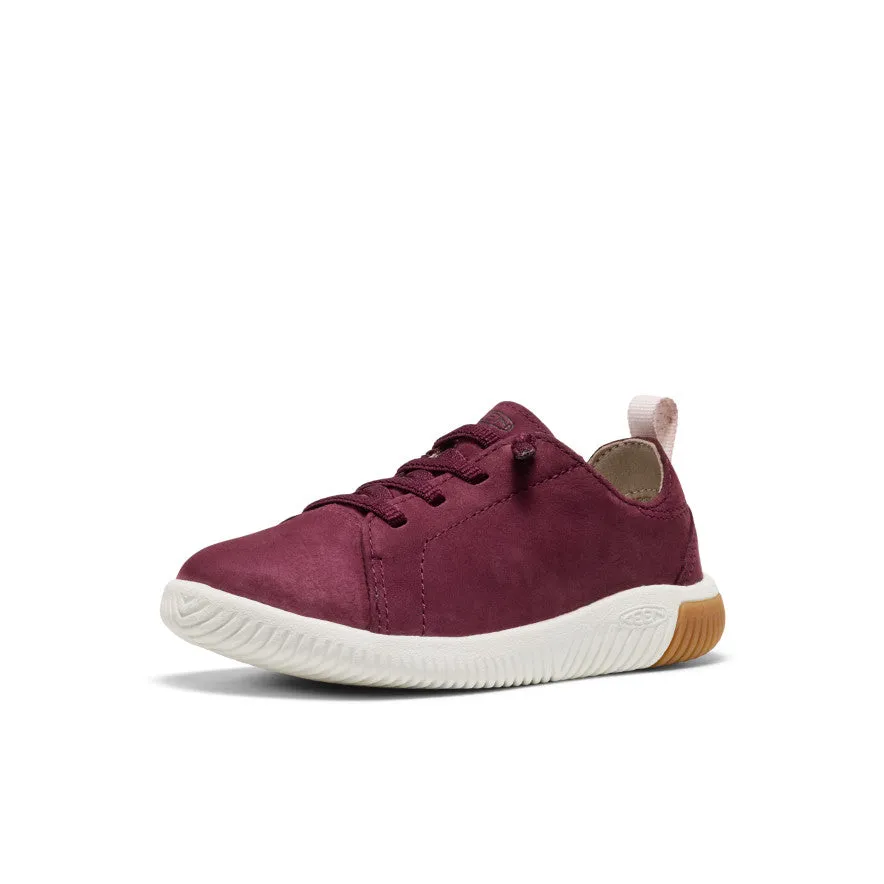Little Kids' KNX Leather Sneaker  |  Fig/Star White Comfort Step