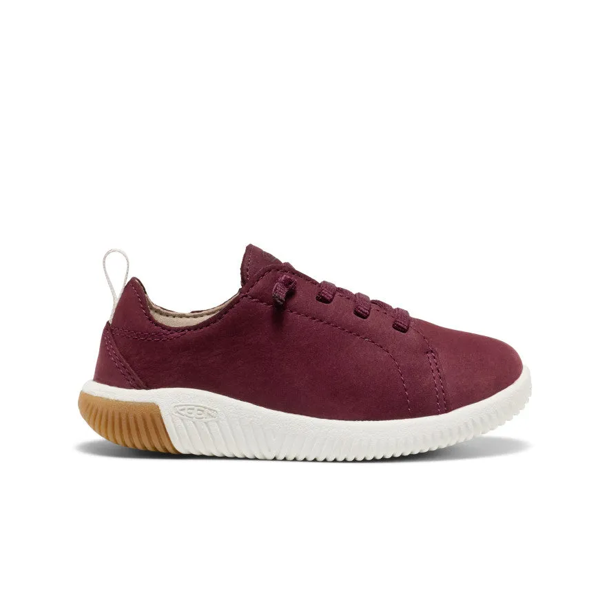 Little Kids' KNX Leather Sneaker  |  Fig/Star White Stable construction