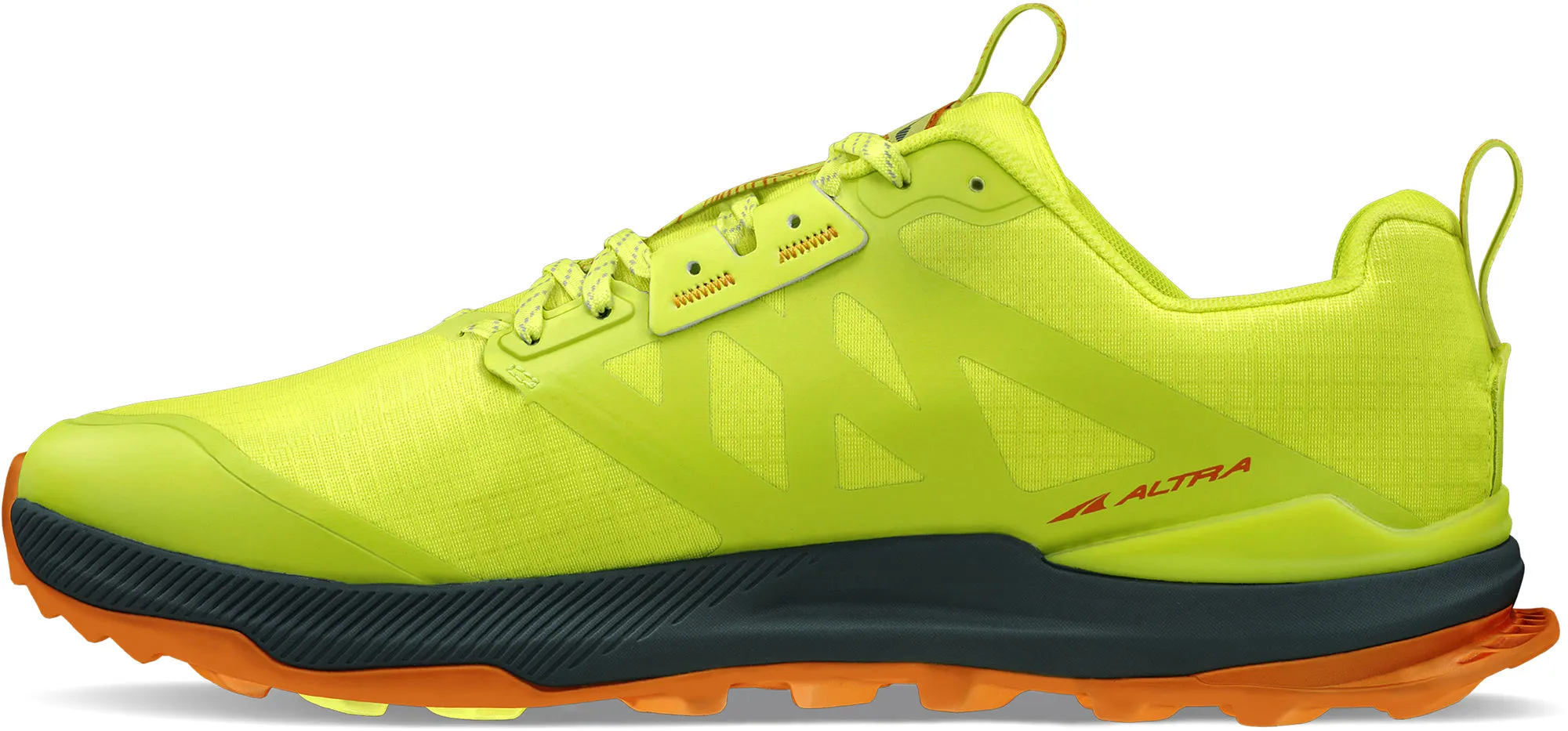 Altra Lone Peak 8 Mens Trail Running Shoes - Yellow Anti Bacterial Core Movement