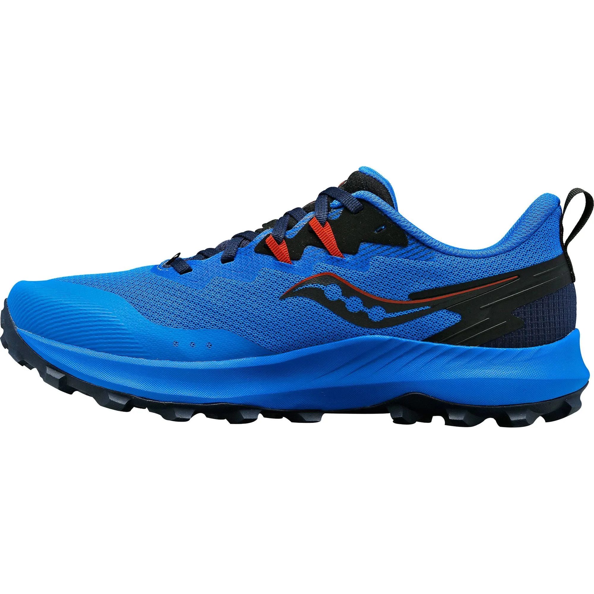 Saucony Peregrine 14 Mens Trail Running Shoes - Blue Work Gym Balance Assist