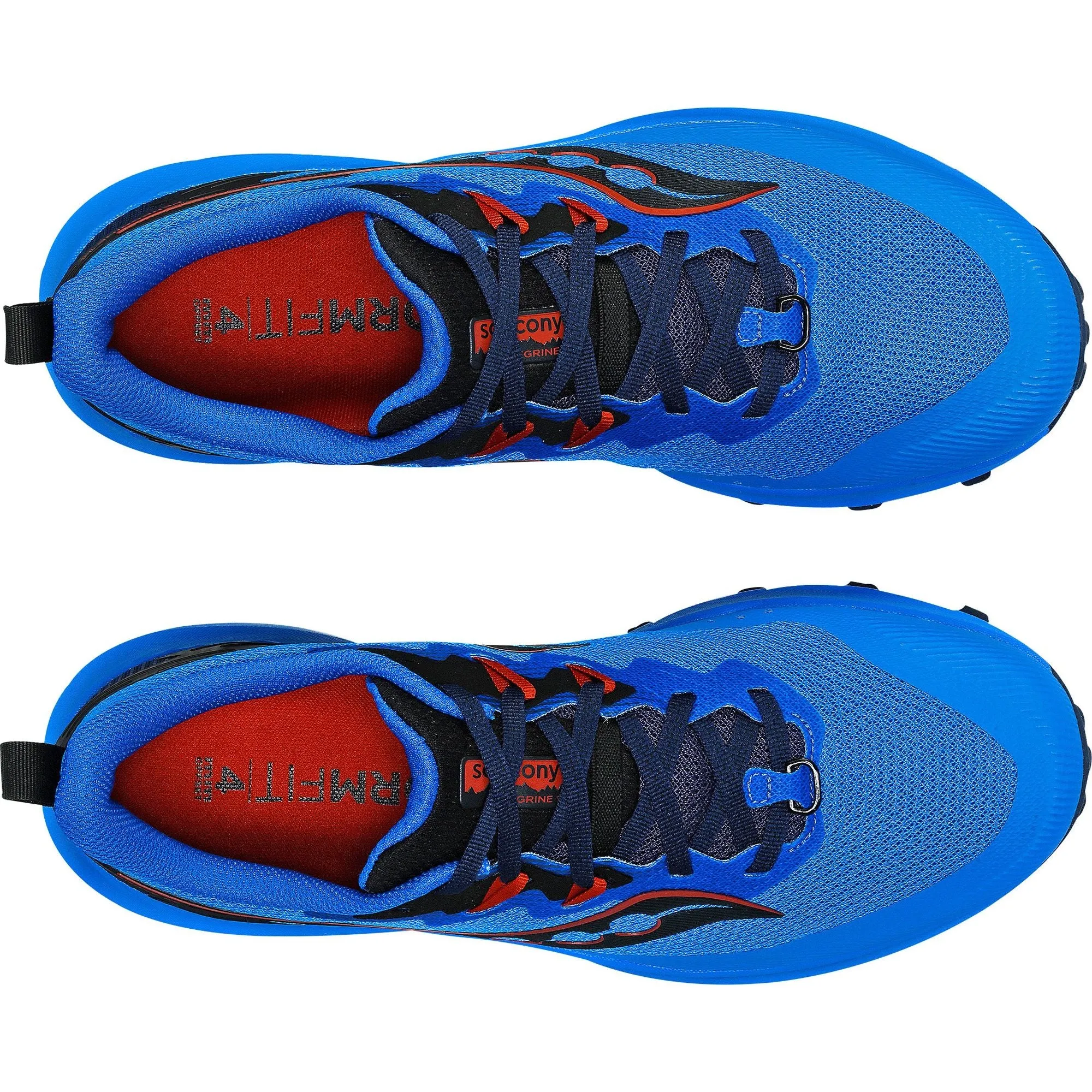 Saucony Peregrine 14 Mens Trail Running Shoes - Blue Comfort Feel