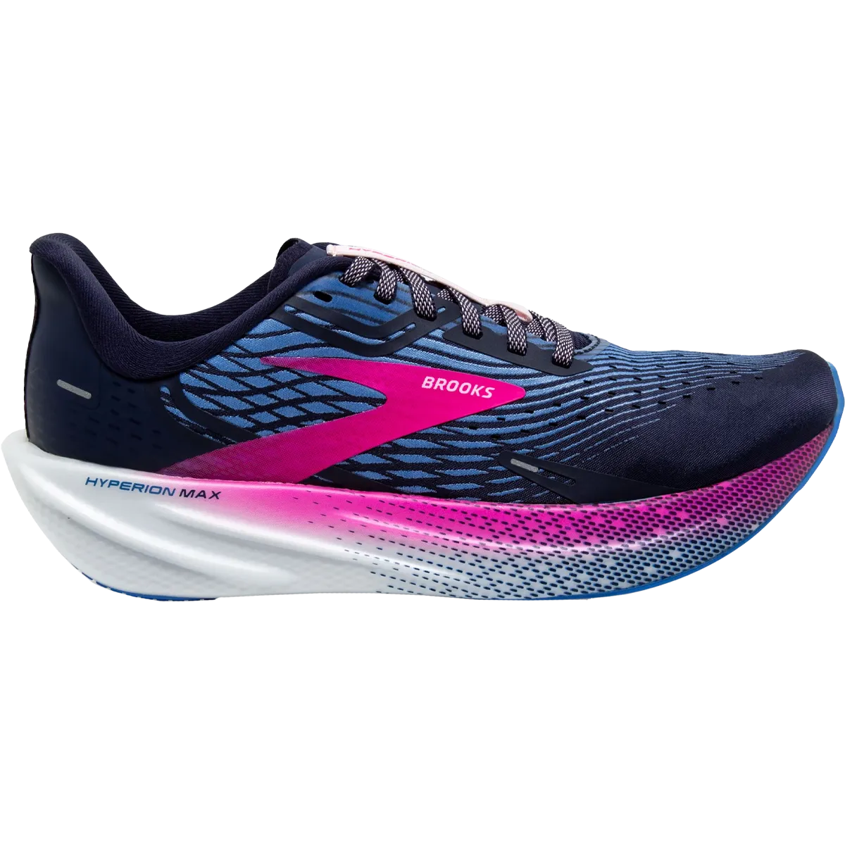 Women's Hyperion Max running on an indoor track shoes