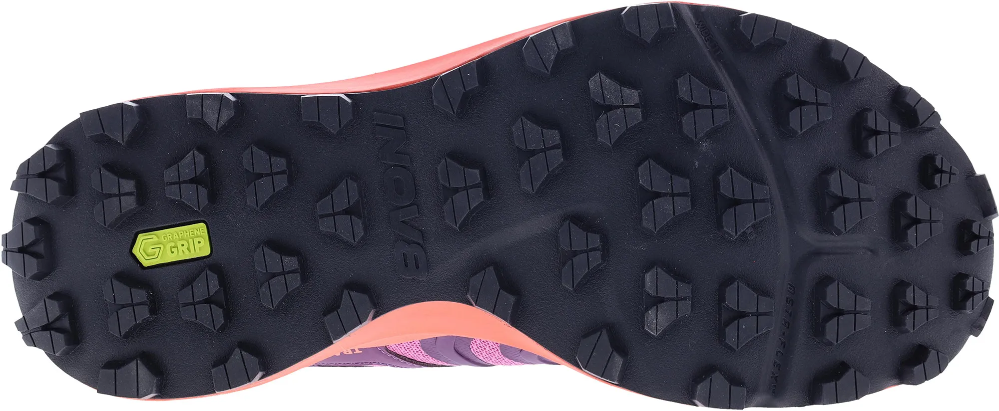 Cushioned collars reduce rubbing on the ankle area Precision Steps Inov8 TrailTalon Max Womens Trail Running Shoes - Purple