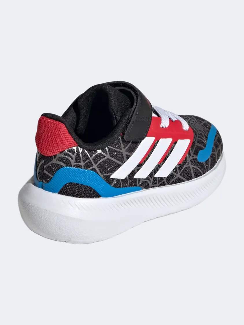 Adidas Marvel Spider-Man Runfalcon Infant-Boys Sportswear Shoes Black/White/Ruby Retro Mood