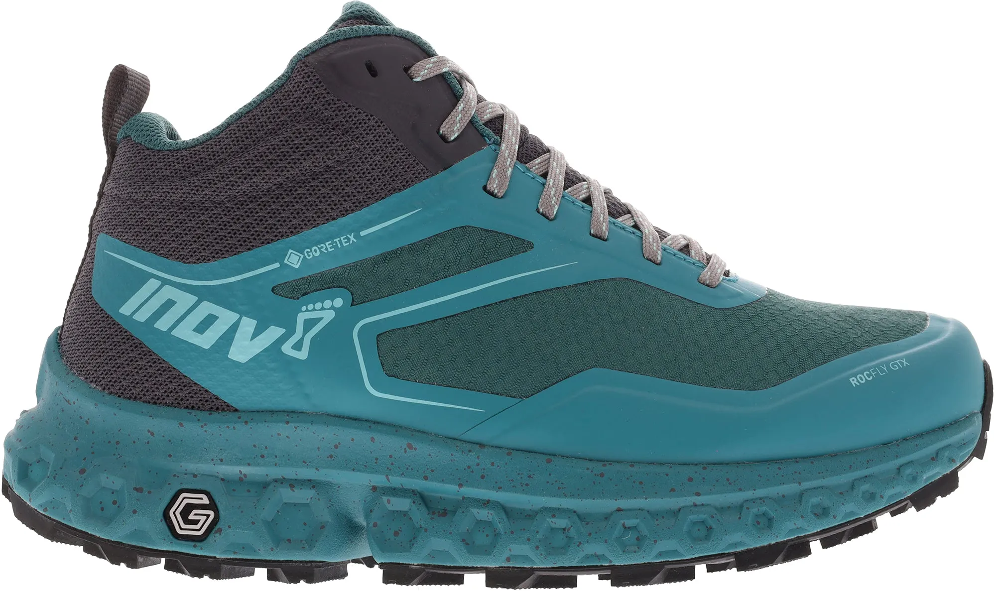 Inov8 RocFly G 390 GORE-TEX Womens Walking Boots - Green Stability Hiking