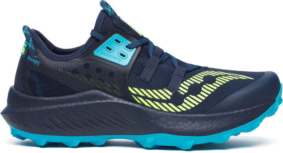 foldable Saucony Endorphin Rift Mens Trail Running Shoes - Navy