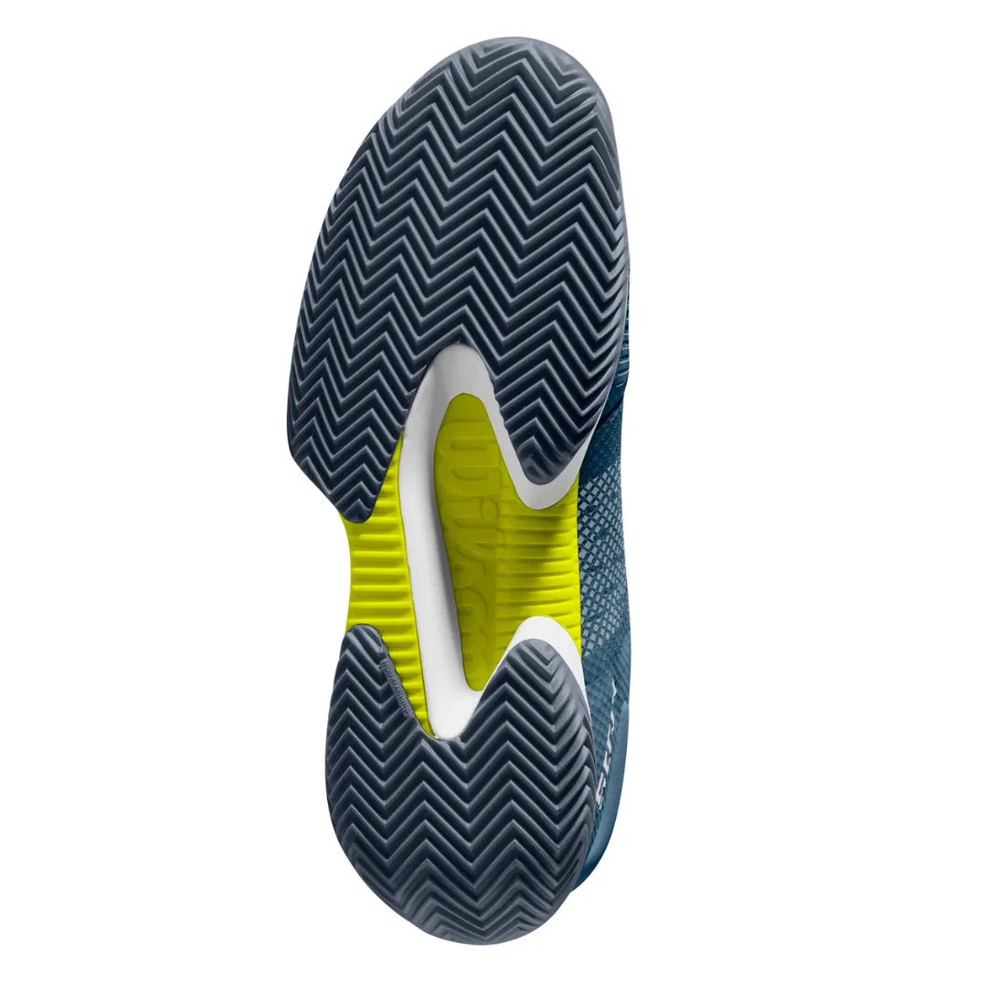 Wilson Kaos Swift Tennis Shoes -  China Blue/ White/ Sulphur Spring Ventilated Sides