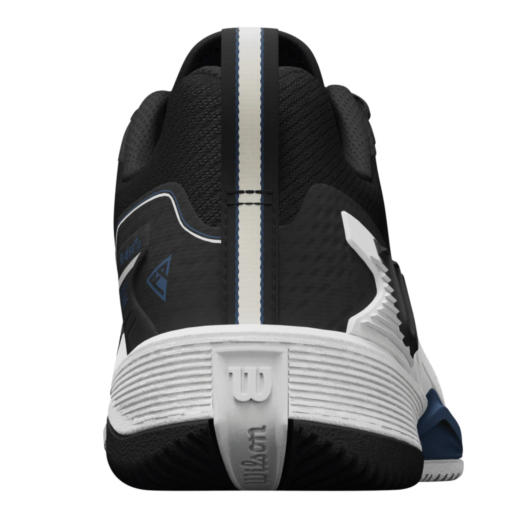 Dynamic Sole Ventilated Wilson Rush Pro 4.5 Men Tennis Shoes - Black/White/Ensign Blue
