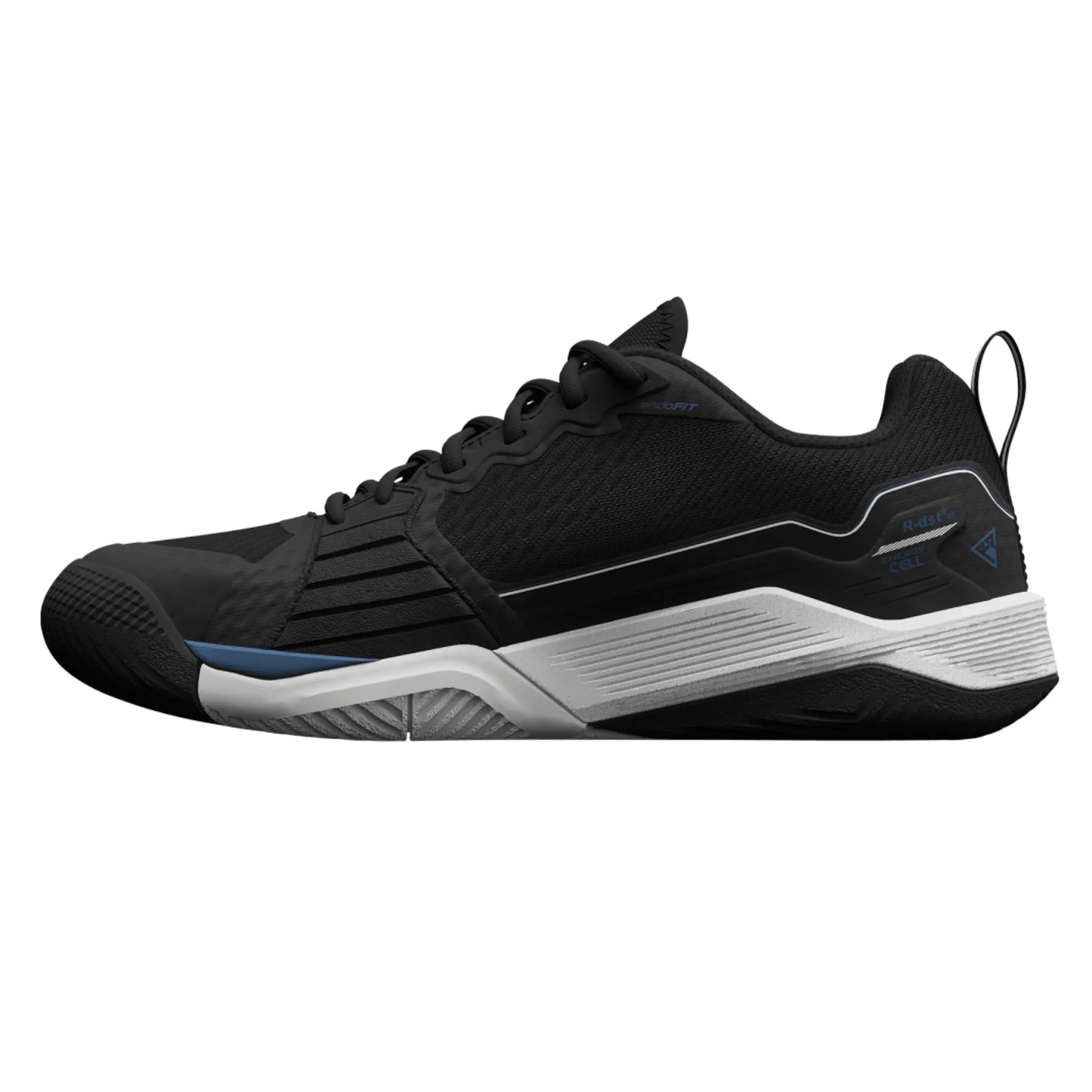 Wilson Rush Pro 4.5 Men Tennis Shoes - Black/White/Ensign Blue Secure fit Supportive Fit