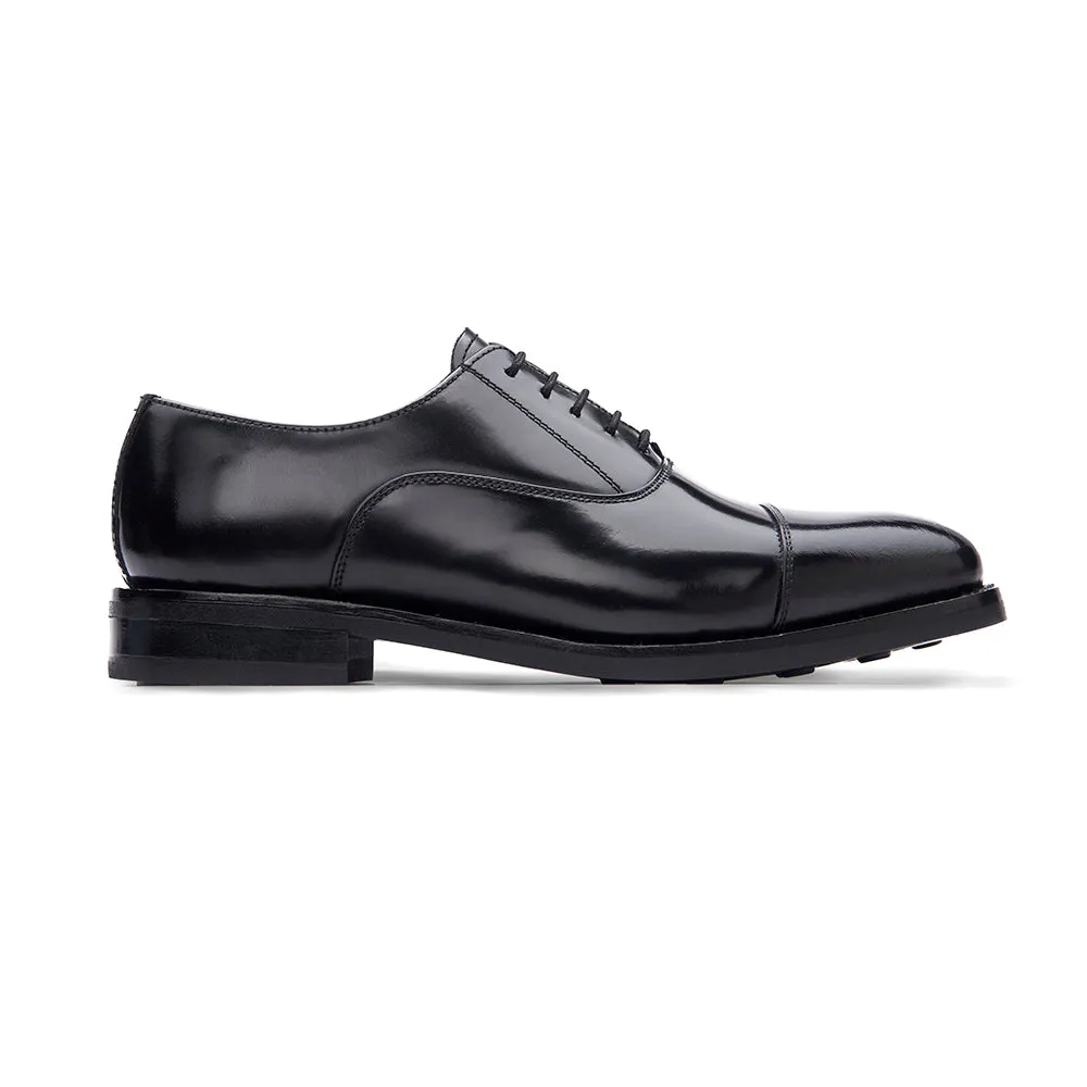 Oxford Shoe - Rubber Sole - Black Elegant Comfort
