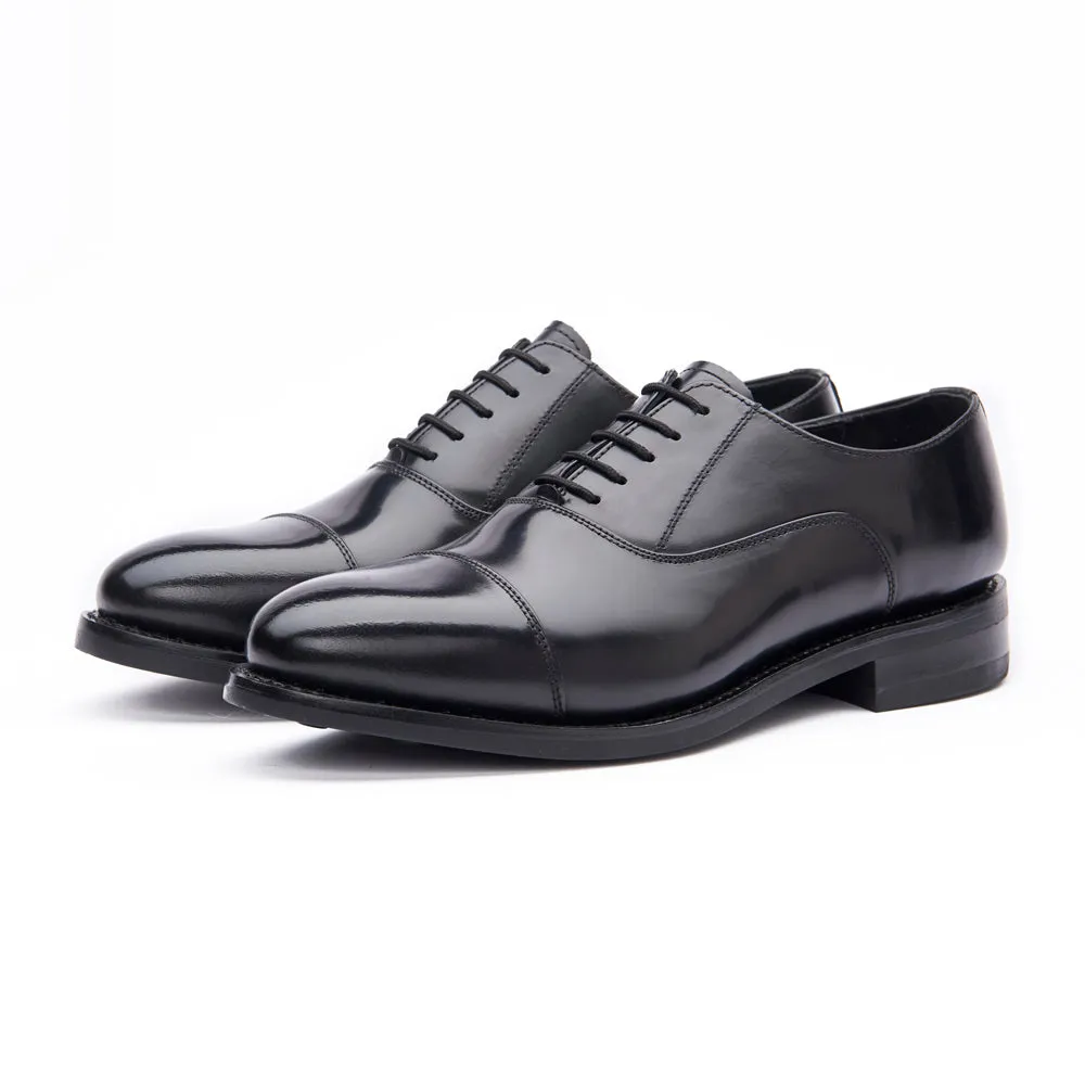 Comfortable Wear Oxford Shoe - Rubber Sole - Black
