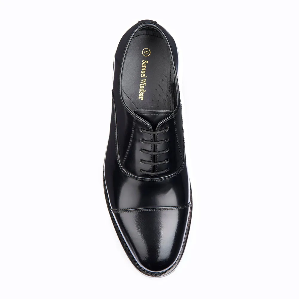 Oxford Shoe - Rubber Sole - Black Durable Quality