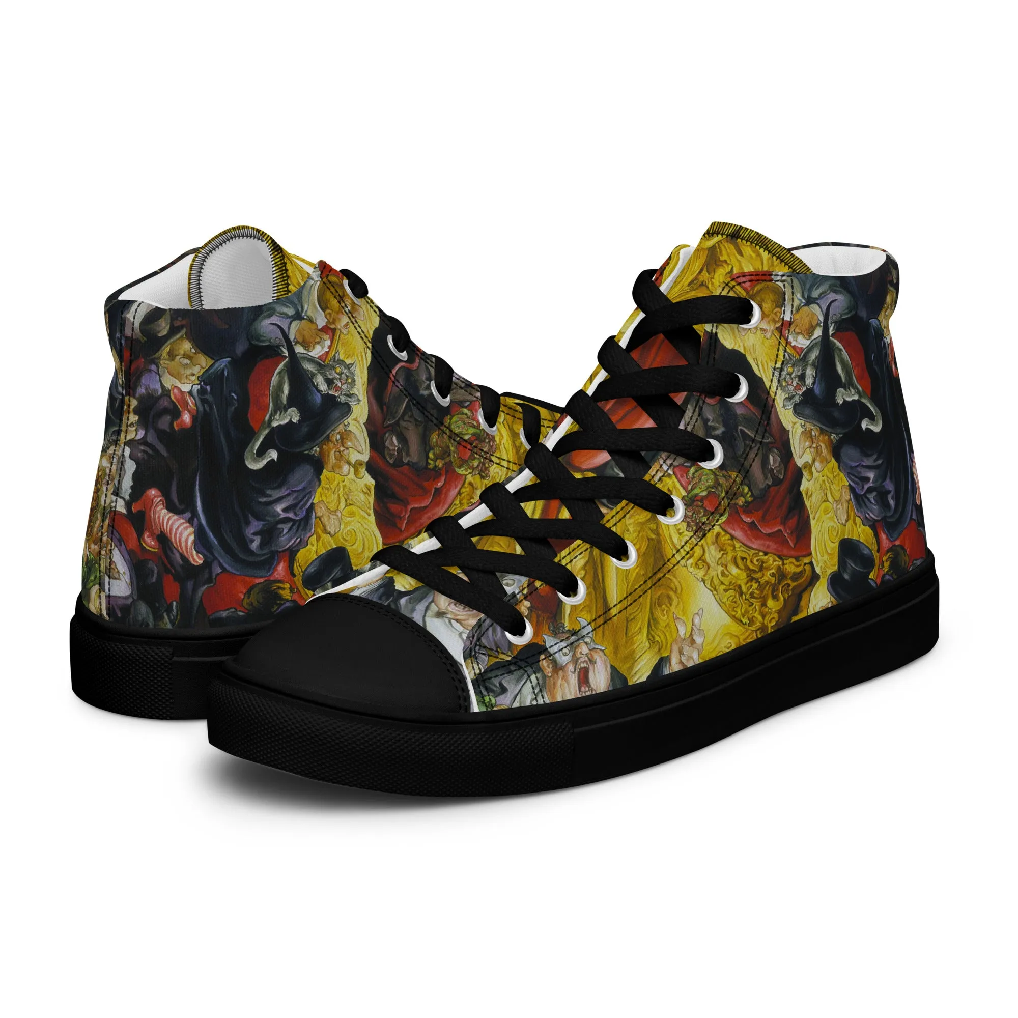 Maskerade Women??s High Top Canvas Shoes - Free Shipping *US SIZES SHOWN! USE CHART! Chunky Sole Work Pace